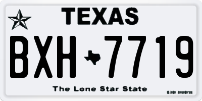 TX license plate BXH7719