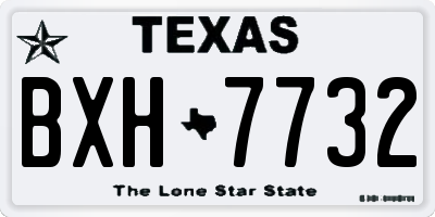 TX license plate BXH7732