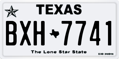 TX license plate BXH7741