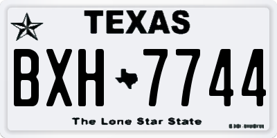 TX license plate BXH7744