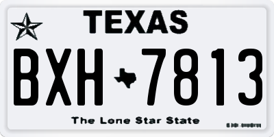 TX license plate BXH7813