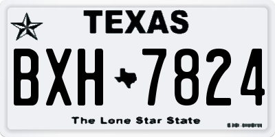 TX license plate BXH7824