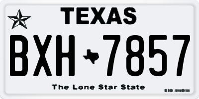 TX license plate BXH7857