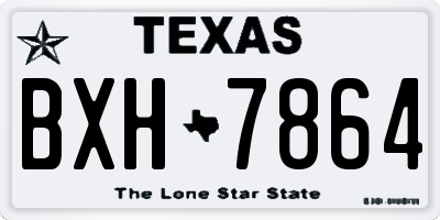 TX license plate BXH7864