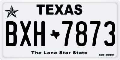 TX license plate BXH7873
