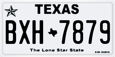 TX license plate BXH7879