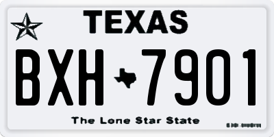 TX license plate BXH7901
