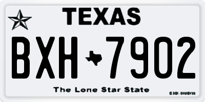 TX license plate BXH7902