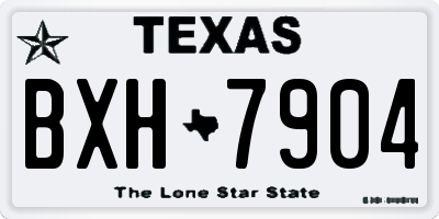 TX license plate BXH7904
