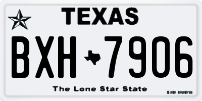 TX license plate BXH7906