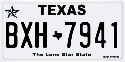 TX license plate BXH7941