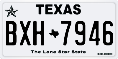 TX license plate BXH7946