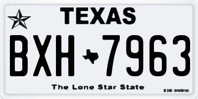 TX license plate BXH7963