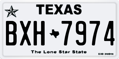 TX license plate BXH7974