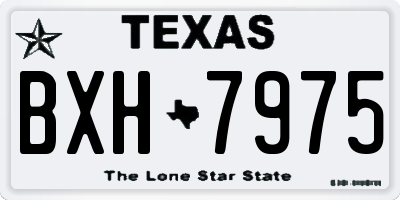 TX license plate BXH7975