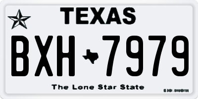 TX license plate BXH7979