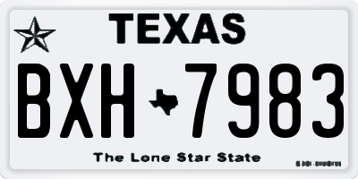 TX license plate BXH7983