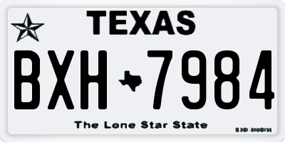 TX license plate BXH7984