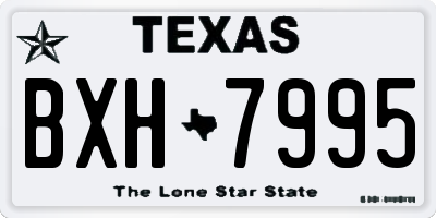 TX license plate BXH7995