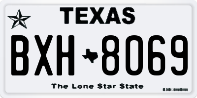 TX license plate BXH8069