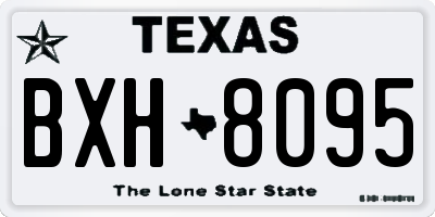 TX license plate BXH8095