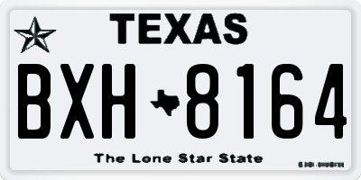 TX license plate BXH8164