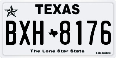 TX license plate BXH8176