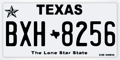 TX license plate BXH8256