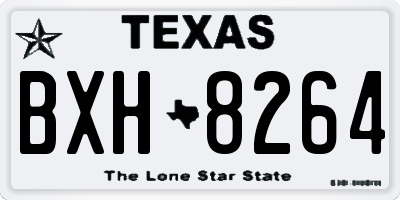 TX license plate BXH8264