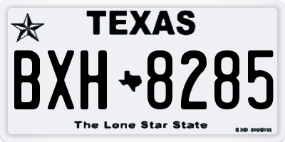 TX license plate BXH8285