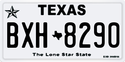 TX license plate BXH8290