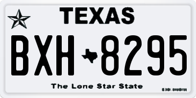 TX license plate BXH8295