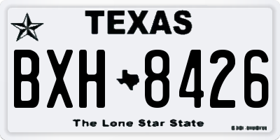 TX license plate BXH8426