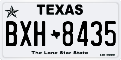 TX license plate BXH8435