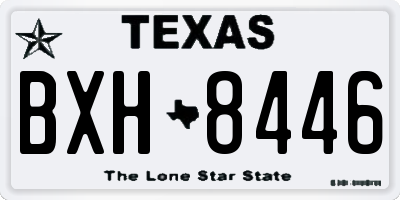 TX license plate BXH8446