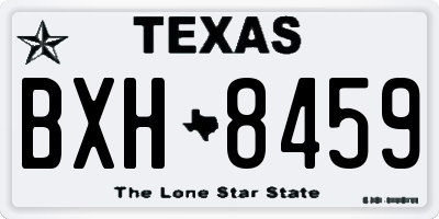 TX license plate BXH8459