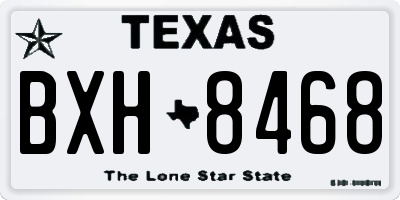 TX license plate BXH8468