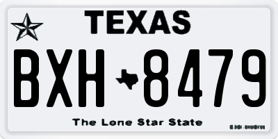 TX license plate BXH8479