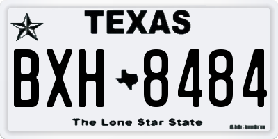 TX license plate BXH8484