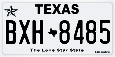 TX license plate BXH8485