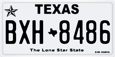 TX license plate BXH8486
