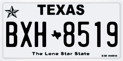 TX license plate BXH8519