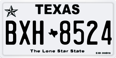 TX license plate BXH8524