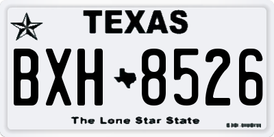TX license plate BXH8526