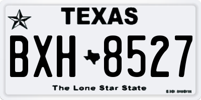 TX license plate BXH8527