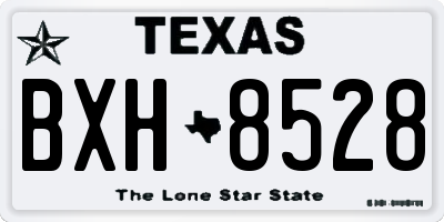 TX license plate BXH8528