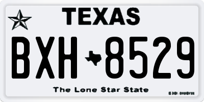 TX license plate BXH8529