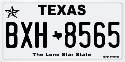 TX license plate BXH8565