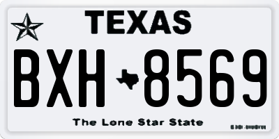 TX license plate BXH8569