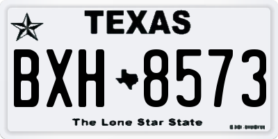 TX license plate BXH8573